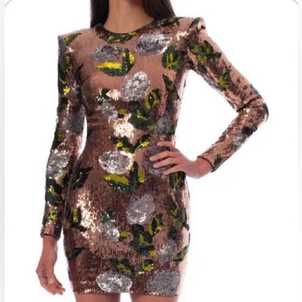 Helsi Milena Rose Gold  Sequin Dress